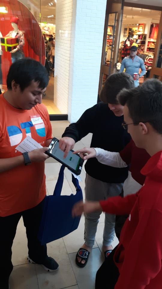 Engagement at a local mall