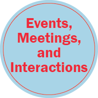 Events Meetings and Interactions Icon