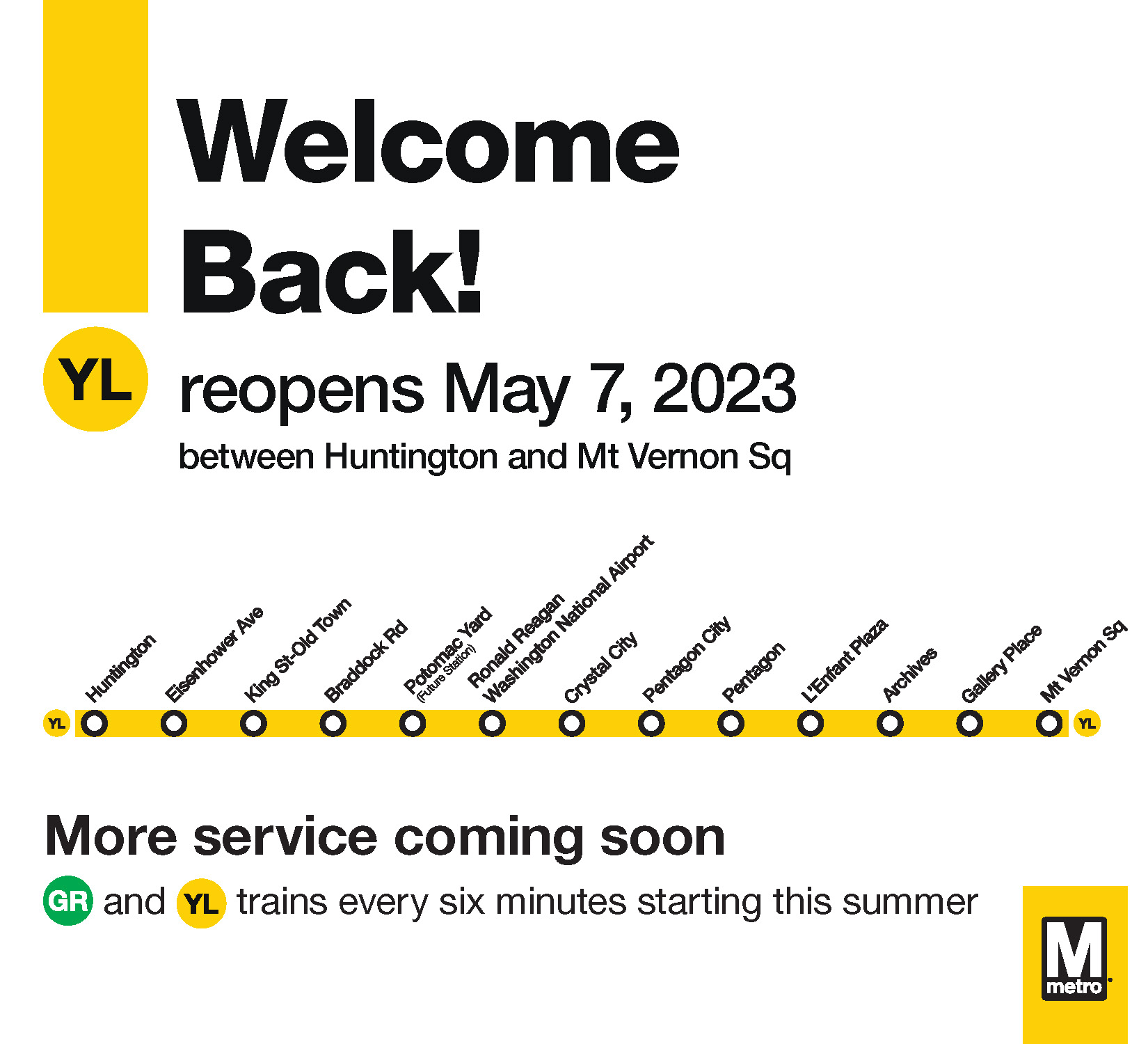 WMATA Yellow Line Construction Communications and Outreach • Foursquare ITP